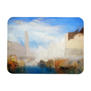William Turner - Venedig, die Piazzetta Magnet
