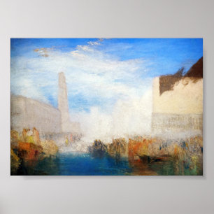William Turner - Venedig, die Piazzetta Poster