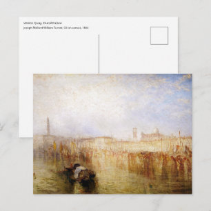 William Turner - Venedig Kai, Dogenpalast Postkarte