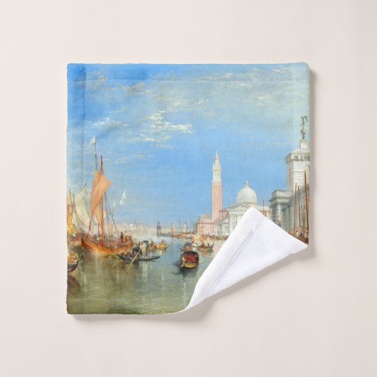 William Turner - Venedig, The Dogano & San Giorgio Badhandtuch Set (Waschlappen)