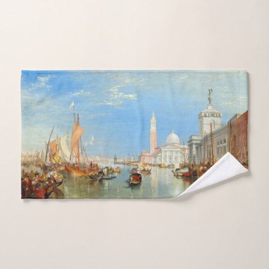 William Turner - Venedig, The Dogano & San Giorgio Badhandtuch Set (Handtuch)