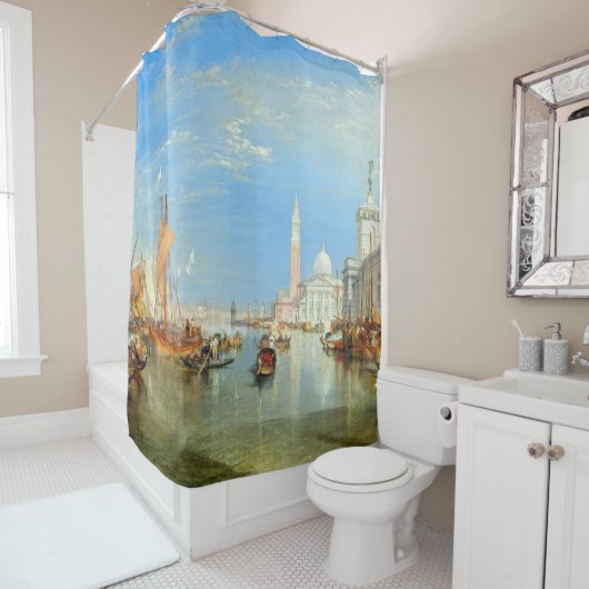 William Turner - Venedig, The Dogano & San Giorgio Duschvorhang (Beispiel)