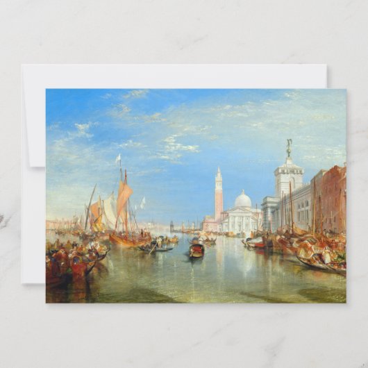 William Turner - Venedig, The Dogano & San Giorgio Einladung (Vorderseite)