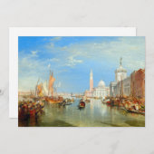 William Turner - Venedig, The Dogano & San Giorgio Einladung (Vorne/Hinten)