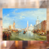 William Turner - Venedig, The Dogano & San Giorgio Fensteraufkleber (Blatt 2)