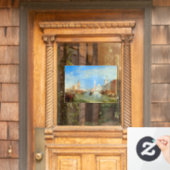 William Turner - Venedig, The Dogano & San Giorgio Fensteraufkleber (Haustür)