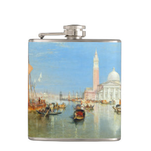 William Turner - Venedig, The Dogano & San Giorgio Flachmann