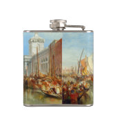 William Turner - Venedig, The Dogano & San Giorgio Flachmann (Rückseite)