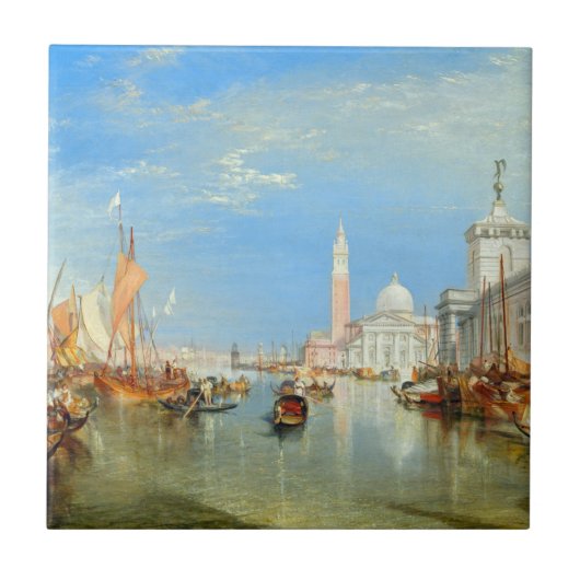 William Turner - Venedig, The Dogano & San Giorgio Fliese (Vorderseite)