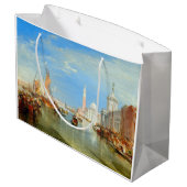 William Turner - Venedig, The Dogano & San Giorgio Große Geschenktüte (Rückseite Schrägansicht)