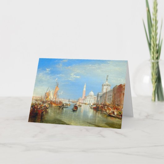 William Turner - Venedig, The Dogano & San Giorgio Karte (Vorderseite)