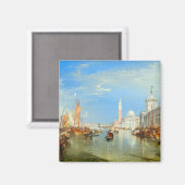William Turner - Venedig, The Dogano & San Giorgio Magnet (Vorderseite/Rückseite)