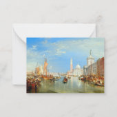 William Turner - Venedig, The Dogano & San Giorgio Mitteilungskarte (Vorderseite)