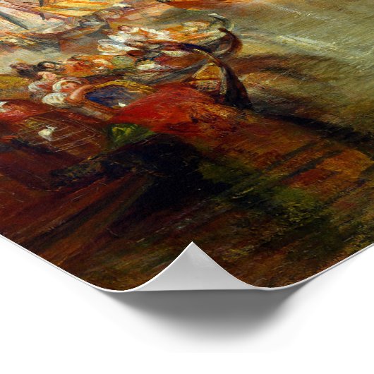 William Turner - Venedig, The Dogano & San Giorgio Poster (Ecke)