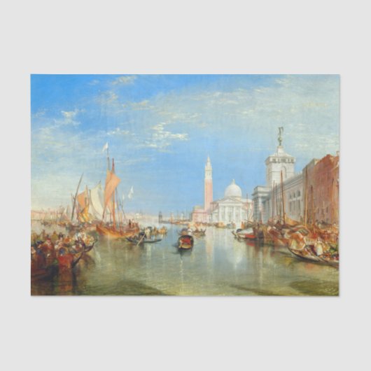 William Turner - Venedig, The Dogano & San Giorgio Seidenpapier (Vorderseite)