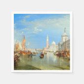 William Turner - Venedig, The Dogano & San Giorgio Serviette (Vorderseite)
