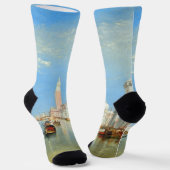 William Turner - Venedig, The Dogano & San Giorgio Socken (Gewinkelt)