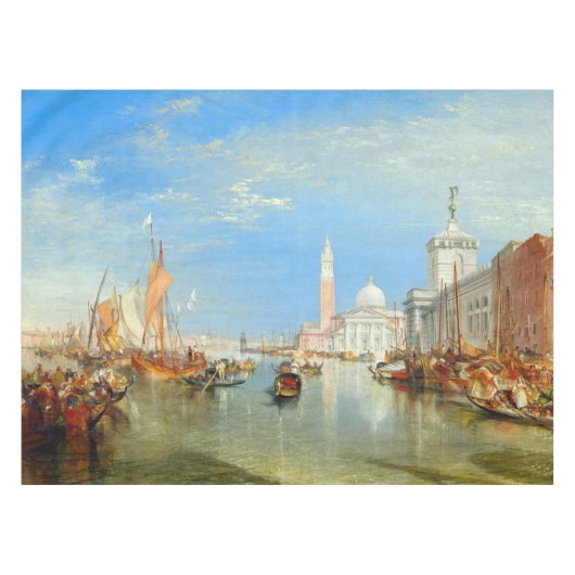 William Turner - Venedig, The Dogano & San Giorgio Tischdecke (Vorderseite (Horizontal))