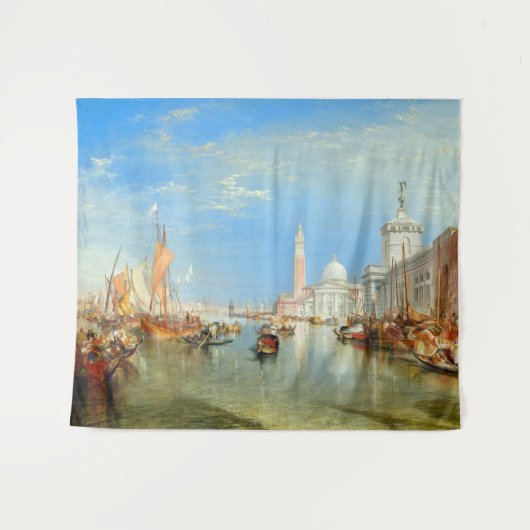 William Turner - Venedig, The Dogano & San Giorgio Wandteppich (Vorderseite (Horizontal))