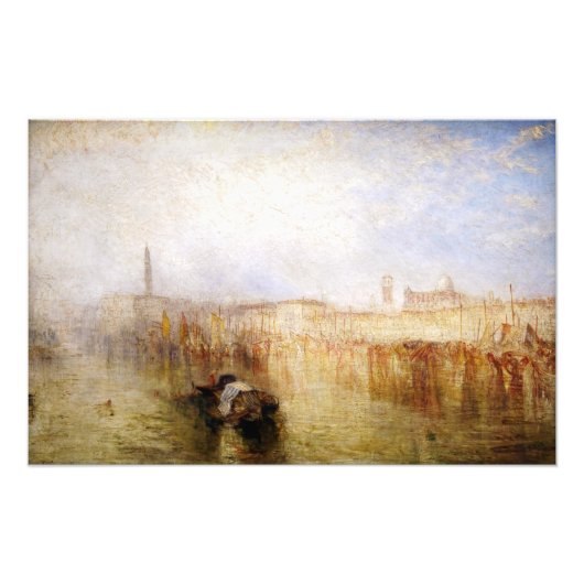 William Turner - Venice Quay, Ducal Palace Fotodruck (Vorne)