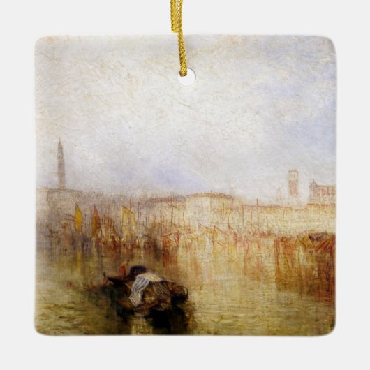 William Turner - Venice Quay, Ducal Palace Keramikornament (Vorderseite)