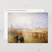 William Turner - Venice Quay, Ducal Palace Postkarte (Vorne/Hinten)