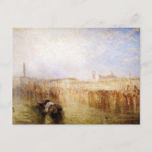 William Turner - Venice Quay, Ducal Palace Postkarte (Vorderseite)