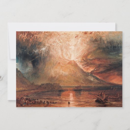 William Turner - Vesuv in Eruption Dankeskarte (Vorderseite)