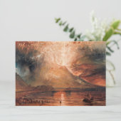 William Turner - Vesuv in Eruption Dankeskarte (Stehend Vorderseite)