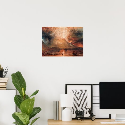 William Turner - Vesuv in Eruption Poster (Heimbüro)