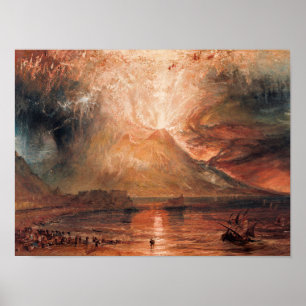 William Turner - Vesuv in Eruption Poster