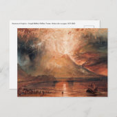 William Turner - Vesuv in Eruption Postkarte (Vorne/Hinten)