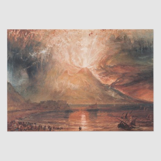 William Turner - Vesuv in Eruption Seidenpapier (Vorderseite)