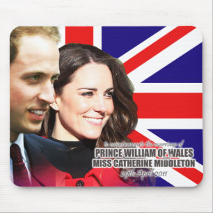 William u. Kate königliches Wedding Mousepad