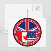 William und Catherine Postkarte (Vorne/Hinten)
