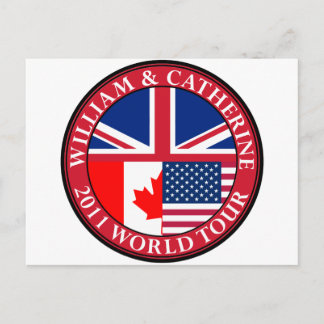 William und Catherine Postkarte