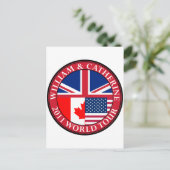 William und Catherine Postkarte (Stehend Vorderseite)