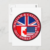 William und Catherine Postkarte (Vorne/Hinten)