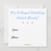 William und Kate Krawatte The Knot Invasion Einladung (Rückseite)