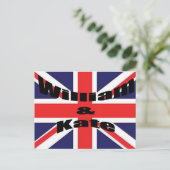 William und Kate Postkarte (Stehend Vorderseite)