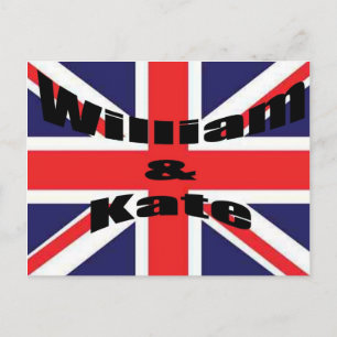 William und Kate Postkarte