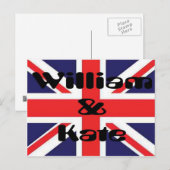William und Kate Postkarte (Vorne/Hinten)