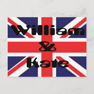 William und Kate Postkarte