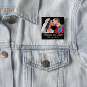 William und Kate Royal Wedding Kiss Button (Beispiel)