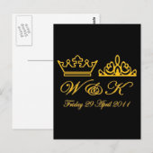 William und Kate Royal Wedding Postkarte (Vorne/Hinten)