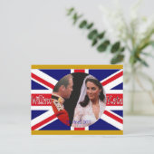 William und Kate Royal Wedding Postkarten (Stehend Vorderseite)