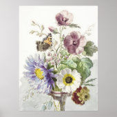 William vanLee Bouquet von Blume mit einem Schmett Poster (Vorne)