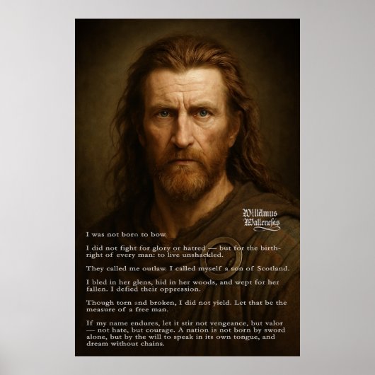 William Wallace - Ein wahrer Sohn Schottlands Poster (Vorne)
