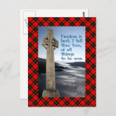 William Wallace Freedom Monument Postcard Postkarte (Vorne/Hinten)