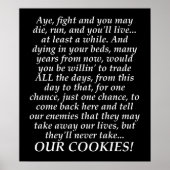 William Wallace Funny Misquote Braveheart Poster (Vorne)